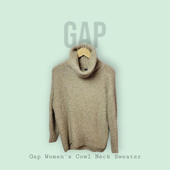 Gap Womens Cowl Neck Sweater - Size S - Comfortable Oversized Fit - Picture 1 of 12
